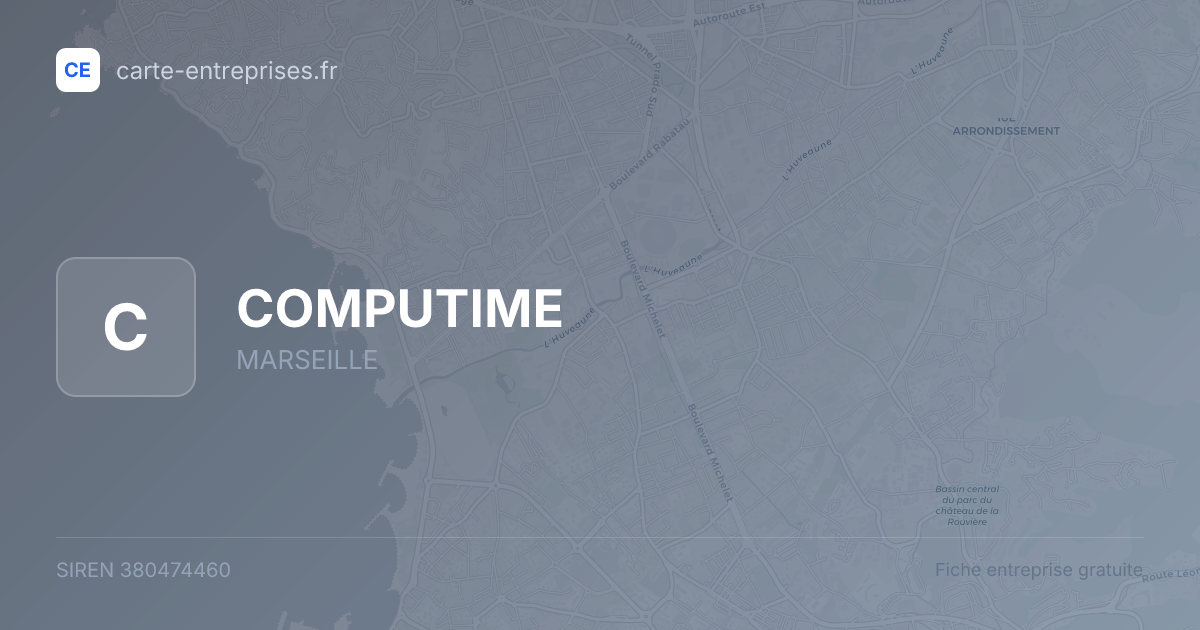 COMPUTIME — 380474460 — fiche entreprise