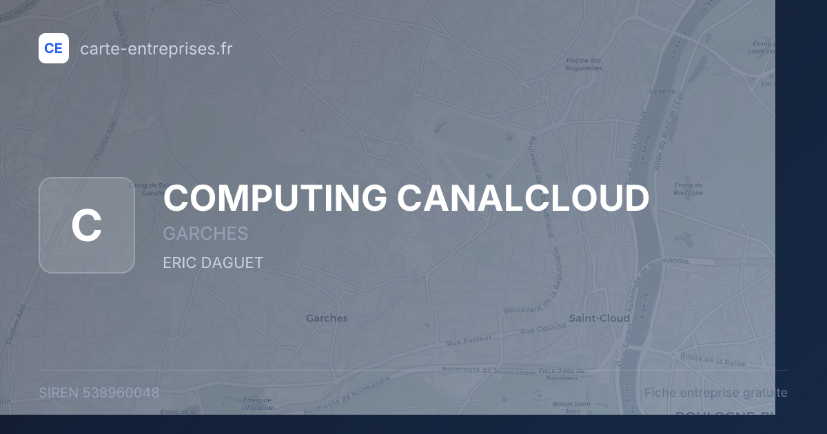 COMPUTING CANALCLOUD — 538960048 — fiche entreprise