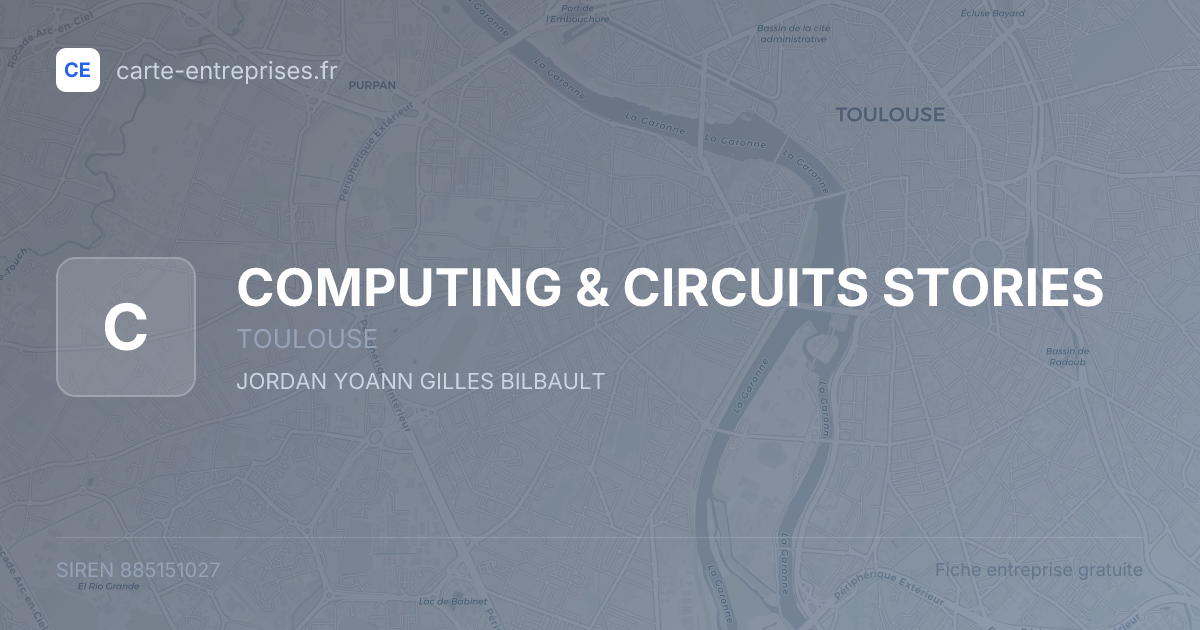 COMPUTING & CIRCUITS STORIES — 885151027 — fiche entreprise
