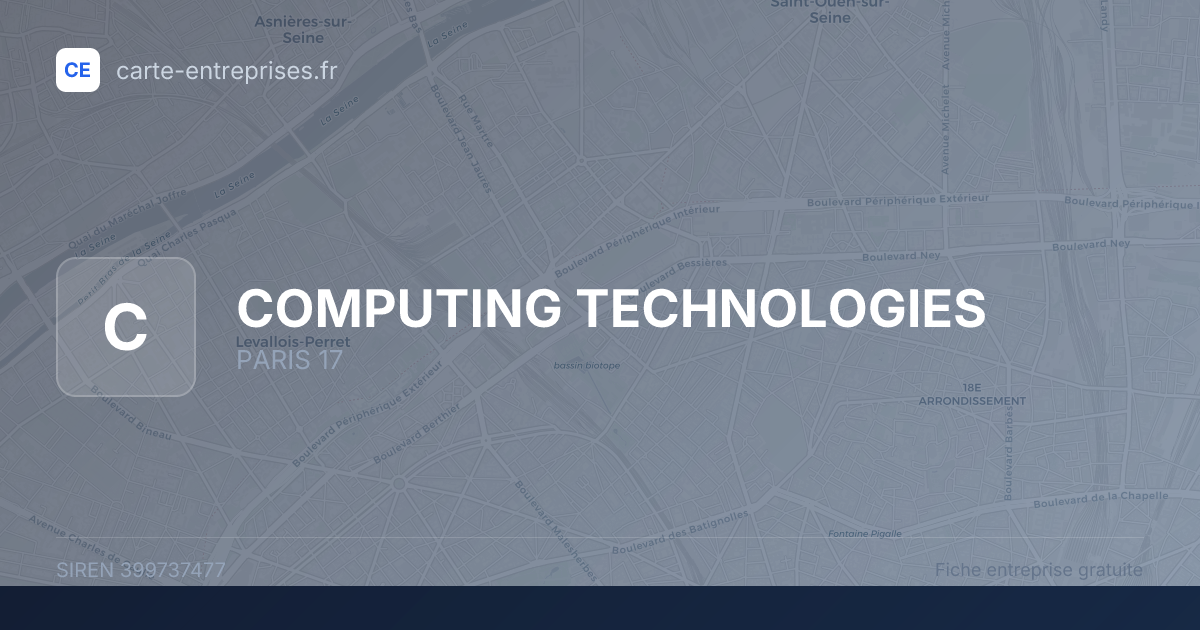 COMPUTING TECHNOLOGIES — 399737477 — fiche entreprise