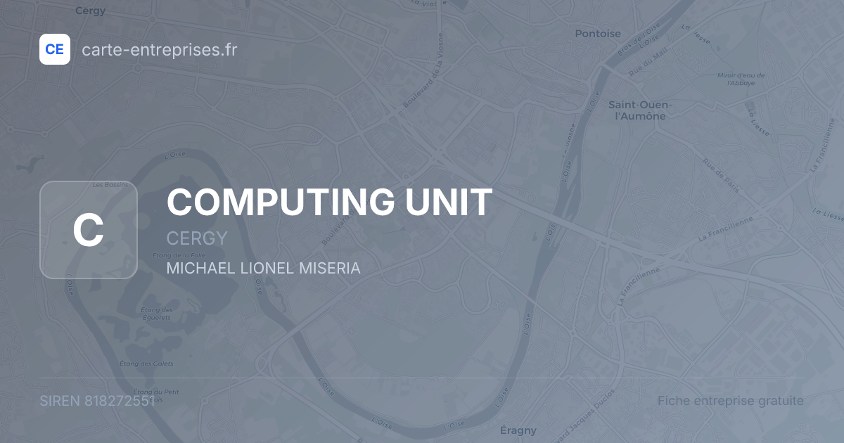 COMPUTING UNIT — 818272551 — fiche entreprise
