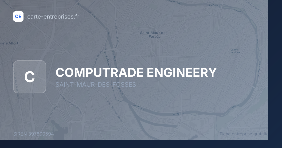 COMPUTRADE ENGINEERY — 397600594 — fiche entreprise