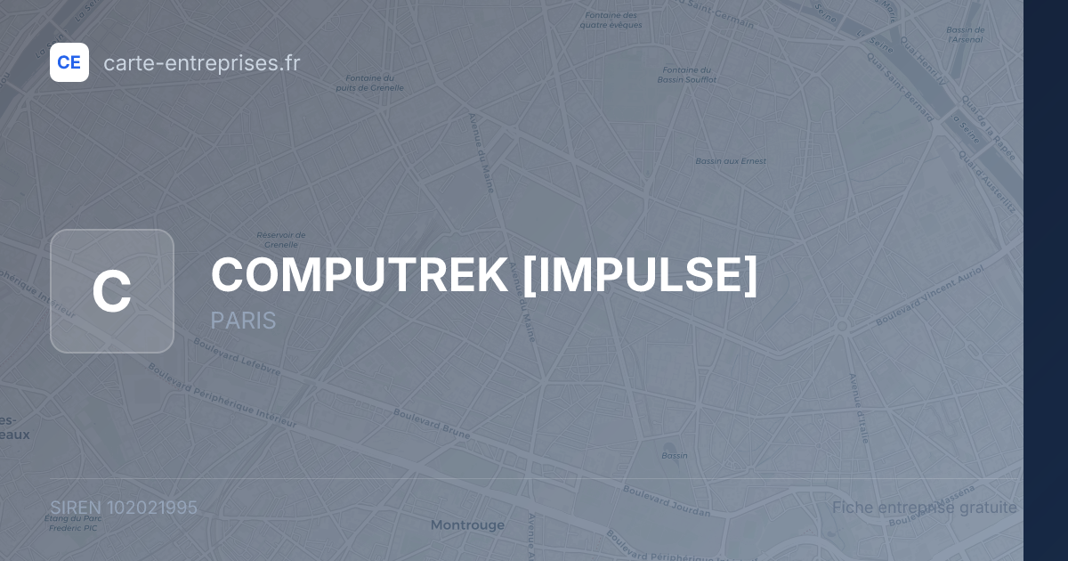 COMPUTREK [IMPULSE] — 102021995 — fiche entreprise