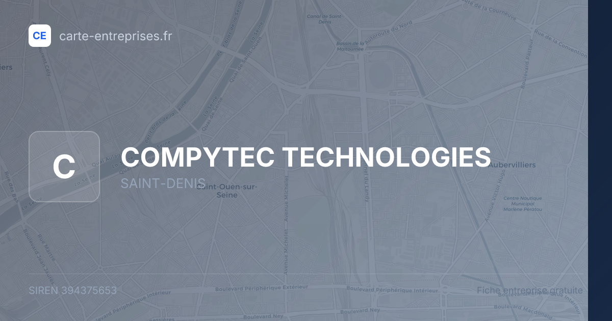 COMPYTEC TECHNOLOGIES — 394375653 — fiche entreprise