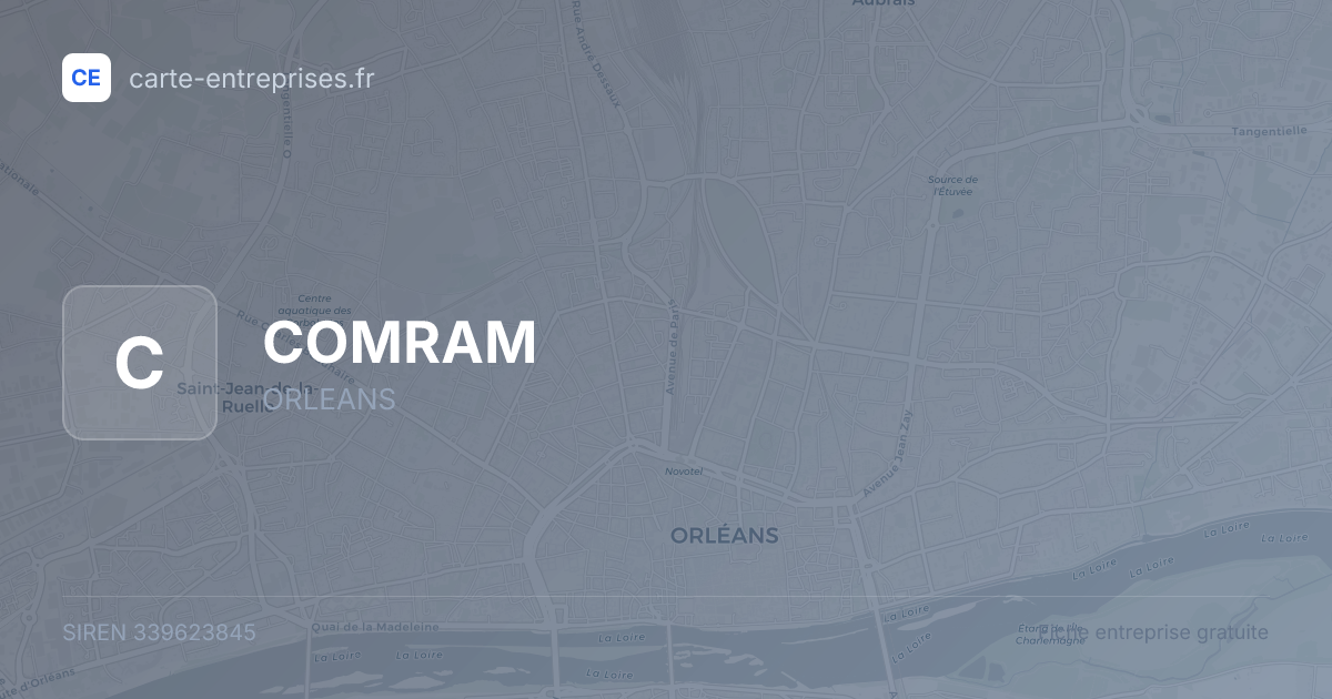 COMRAM — 339623845 — fiche entreprise