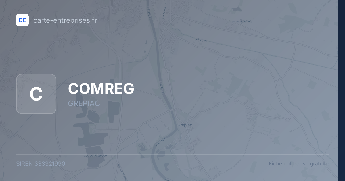 COMREG — 333321990 — fiche entreprise