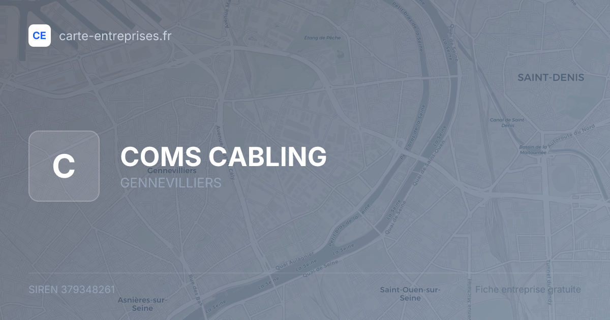 COMS CABLING — 379348261 — fiche entreprise