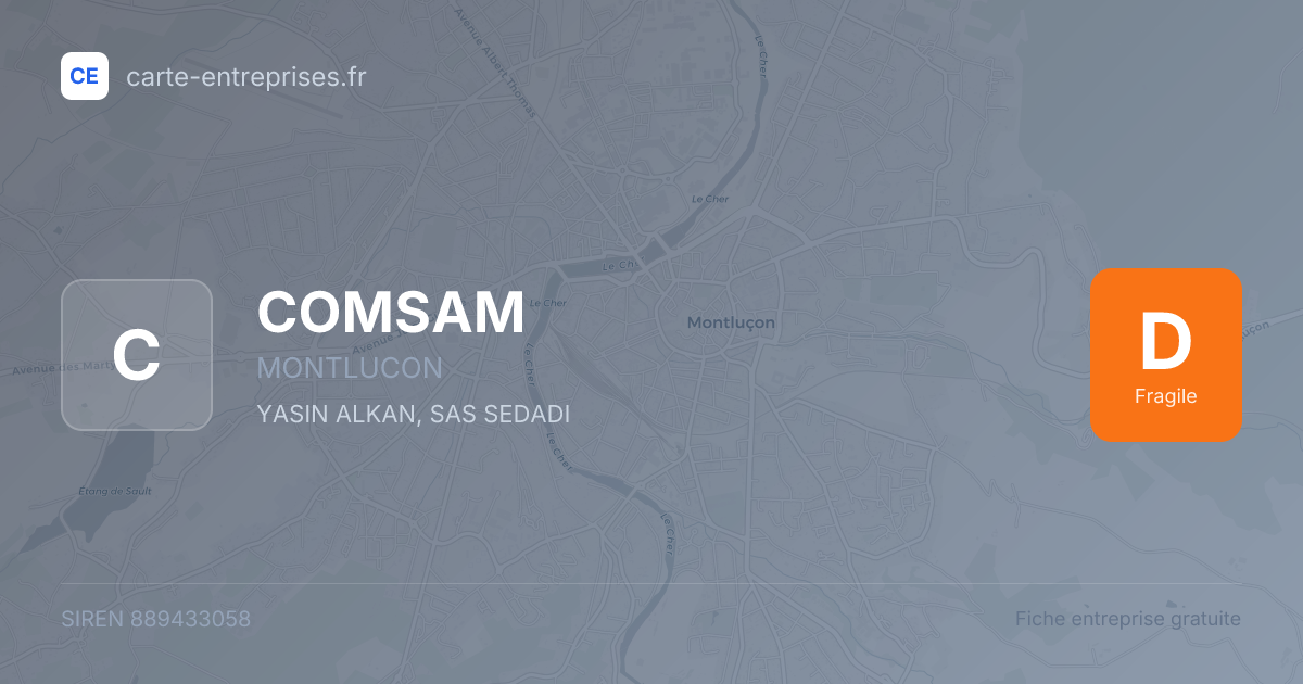 COMSAM — 889433058 — fiche entreprise