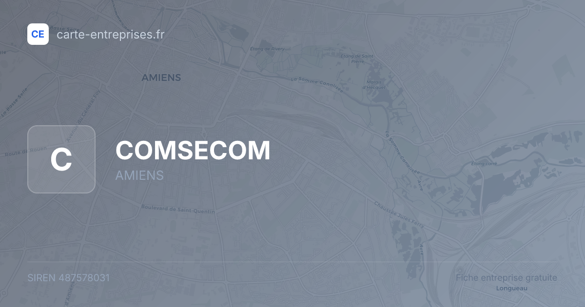 COMSECOM — 487578031 — fiche entreprise