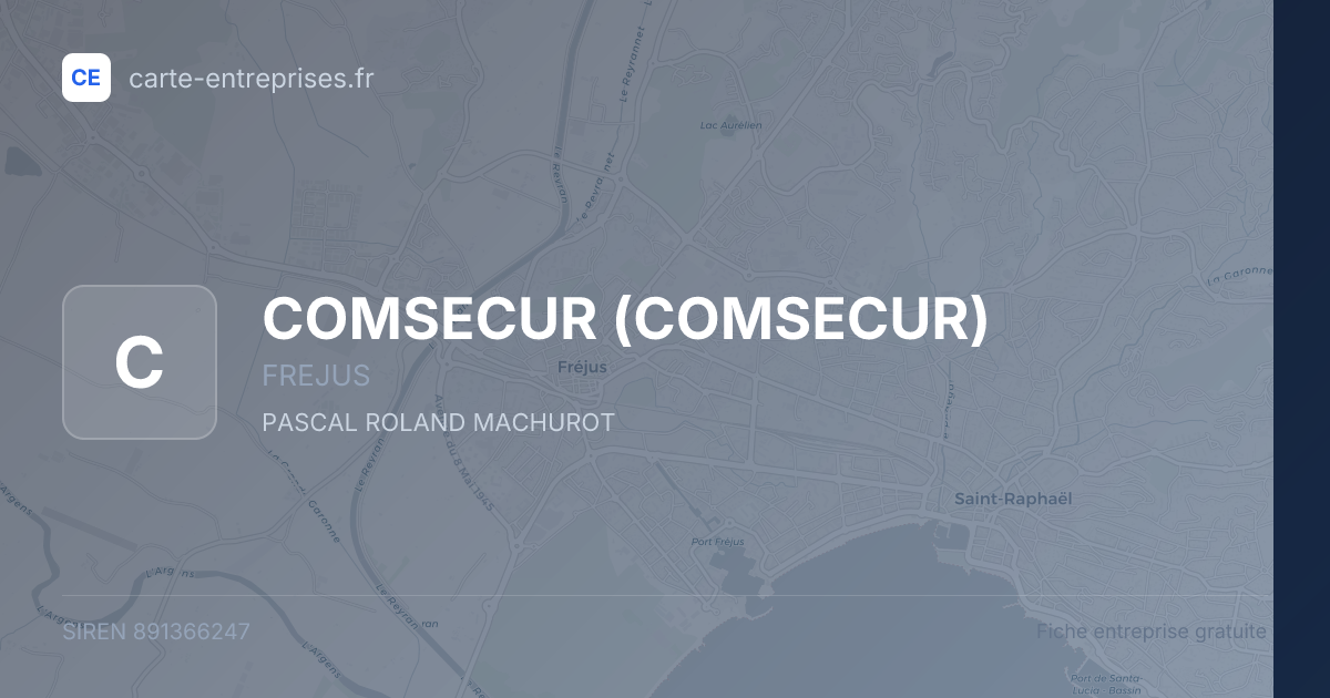 COMSECUR — 891366247 — fiche entreprise