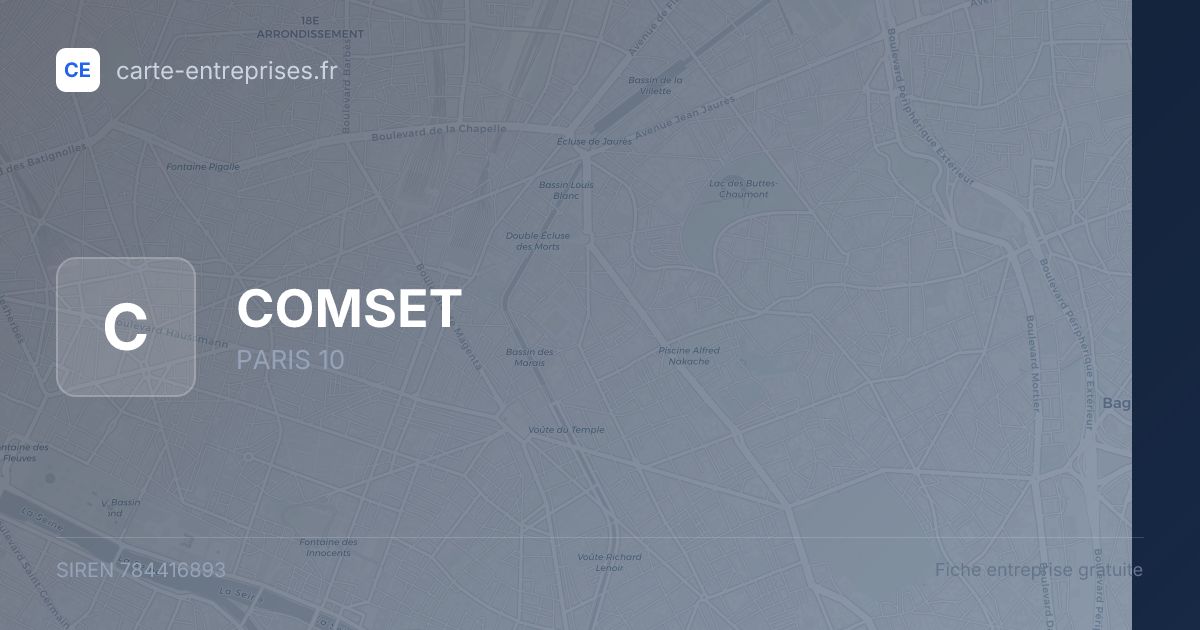 COMSET — 784416893 — fiche entreprise