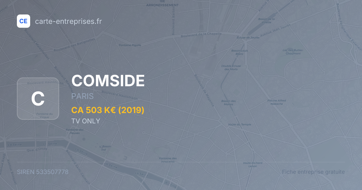 COMSIDE — 533507778 — fiche entreprise