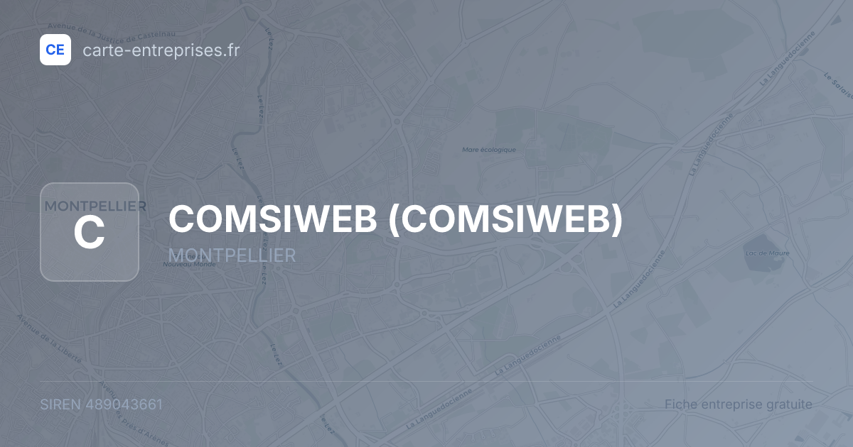 COMSIWEB — 489043661 — fiche entreprise