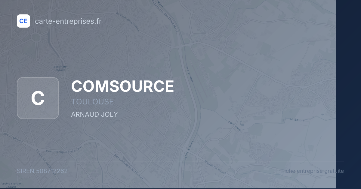 COMSOURCE — 508712262 — fiche entreprise