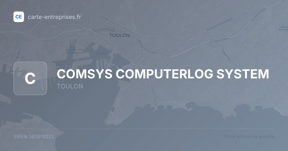 COMSYS COMPUTERLOG SYSTEM — 383919222 — fiche entreprise