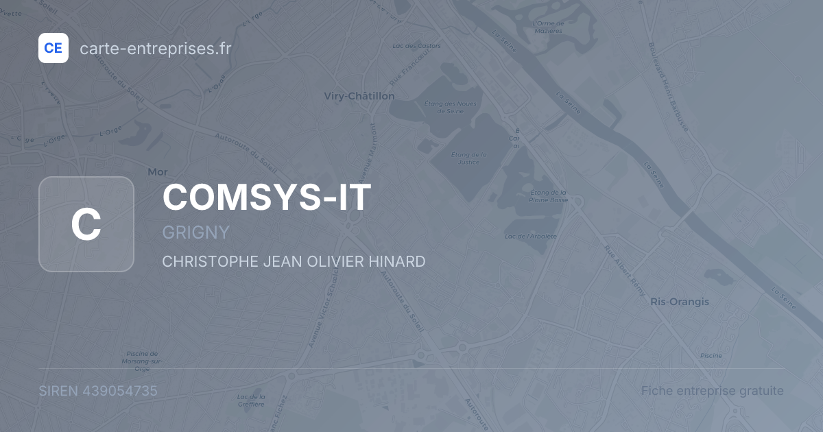 COMSYS-IT — 439054735 — fiche entreprise