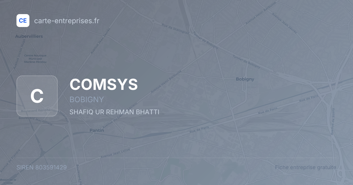 COMSYS — 803591429 — fiche entreprise