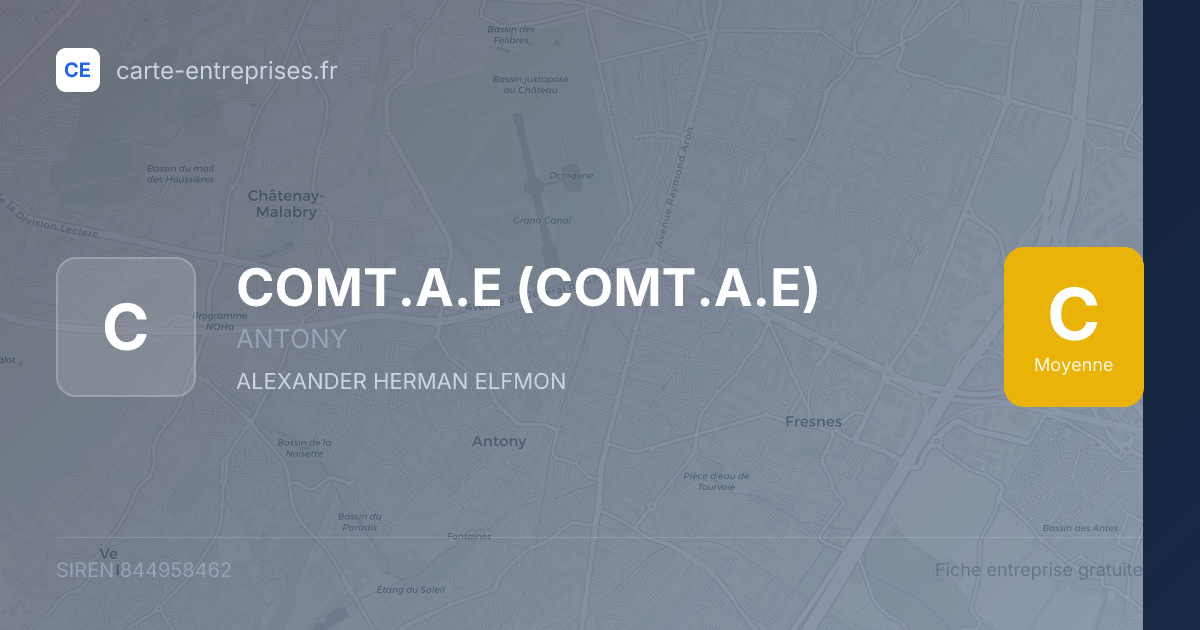 COMT.A.E — 844958462 — fiche entreprise