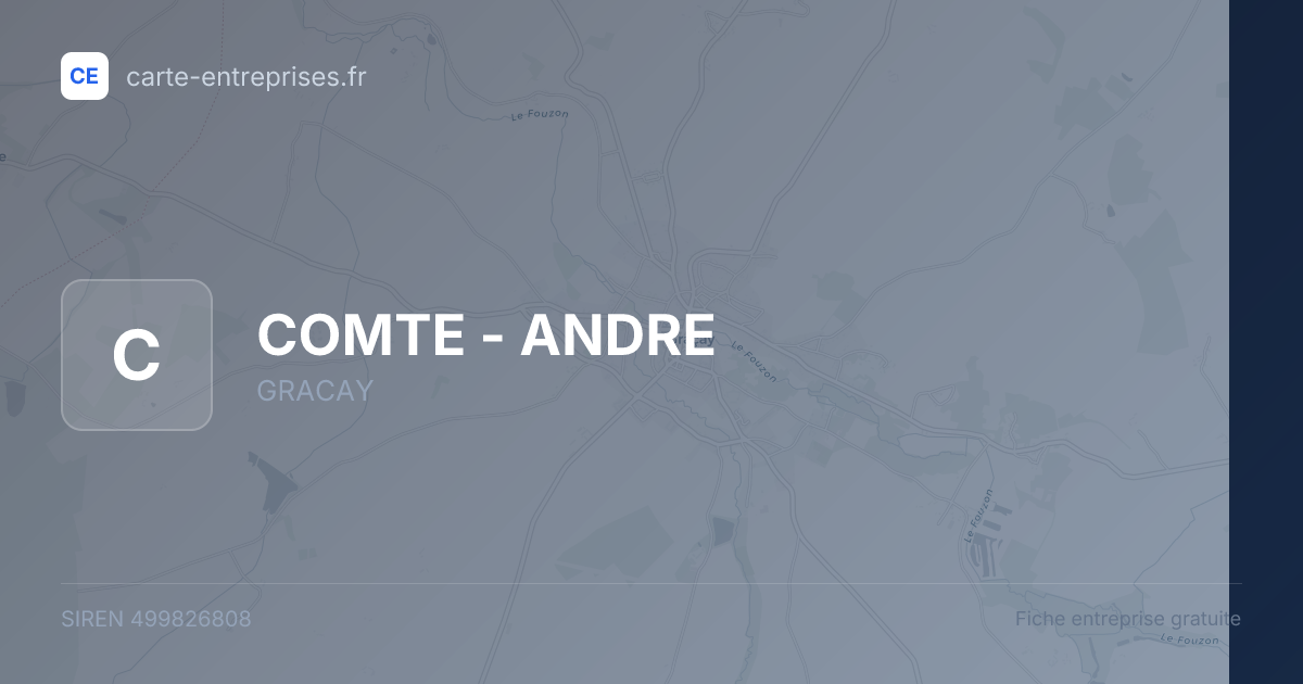 COMTE - ANDRE — 499826808 — fiche entreprise