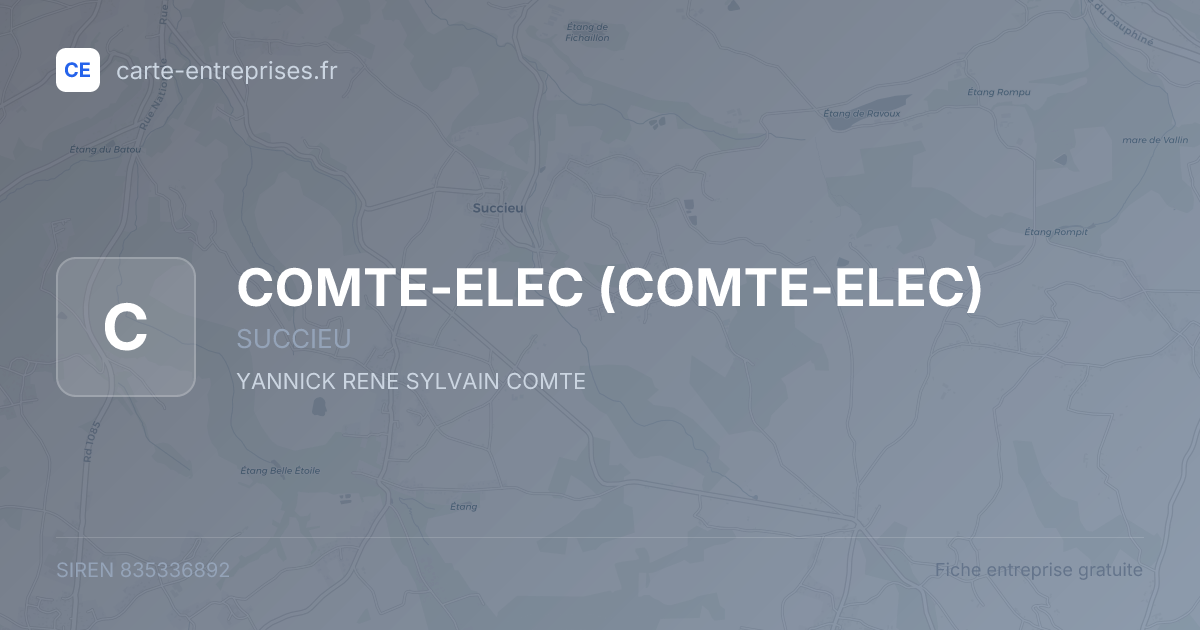 COMTE-ELEC — 835336892 — fiche entreprise