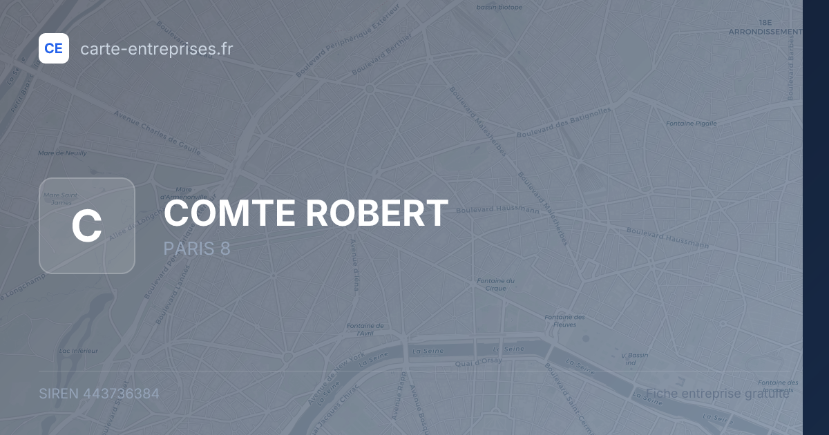 COMTE ROBERT — 443736384 — fiche entreprise
