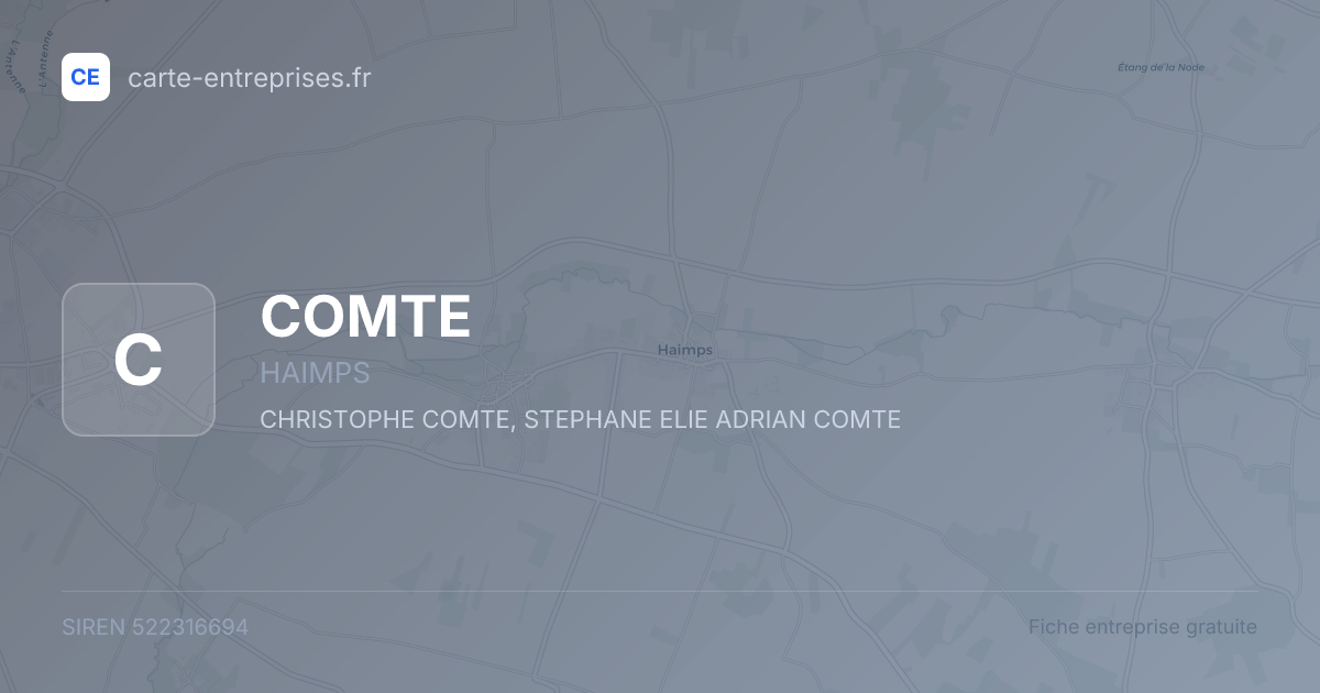 COMTE — 522316694 — fiche entreprise