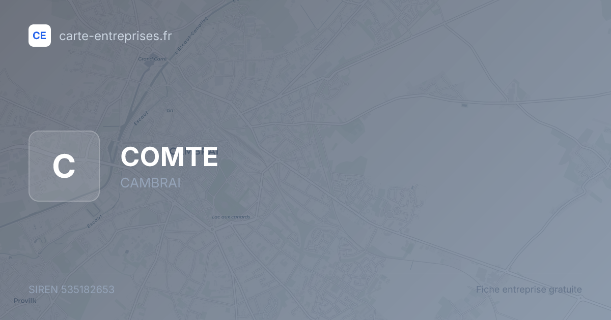 COMTE — 535182653 — fiche entreprise