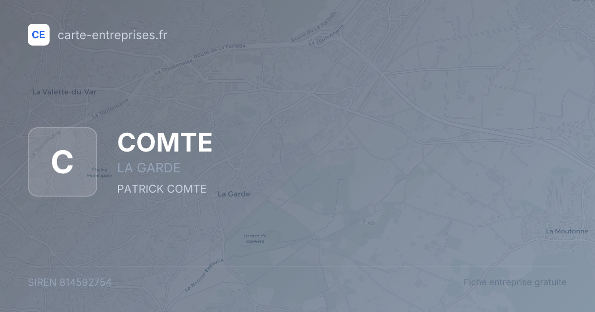 COMTE — 814592754 — fiche entreprise