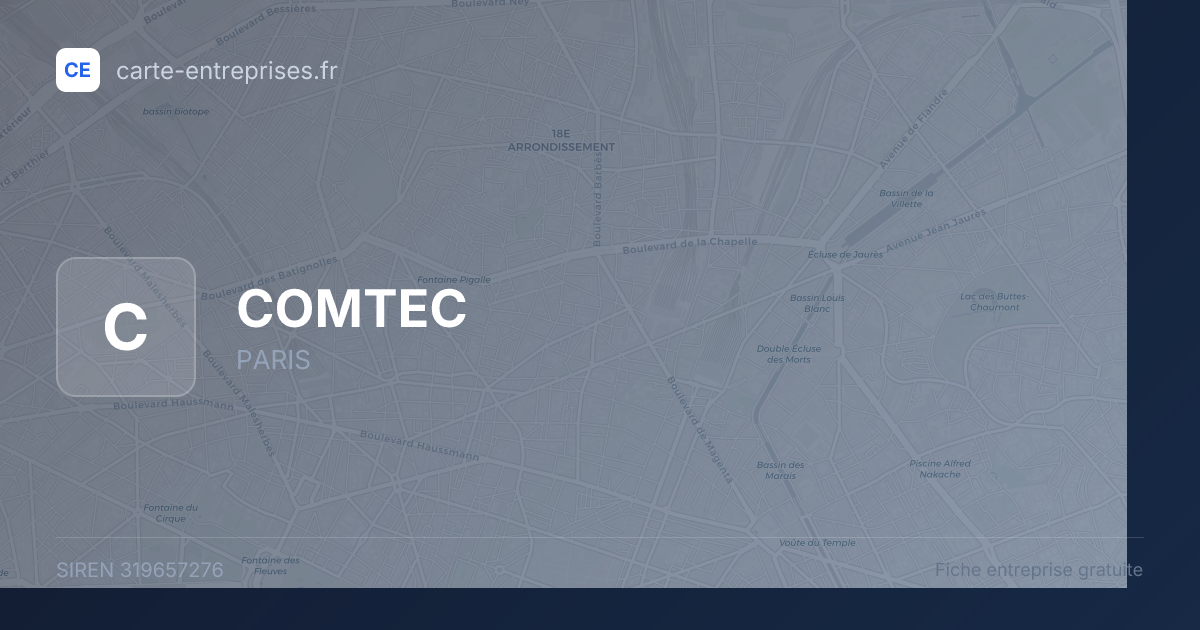 COMTEC — 319657276 — fiche entreprise