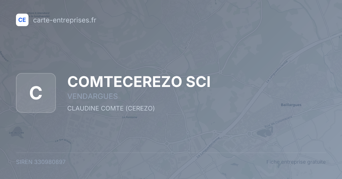 COMTECEREZO SCI — 330980897 — fiche entreprise