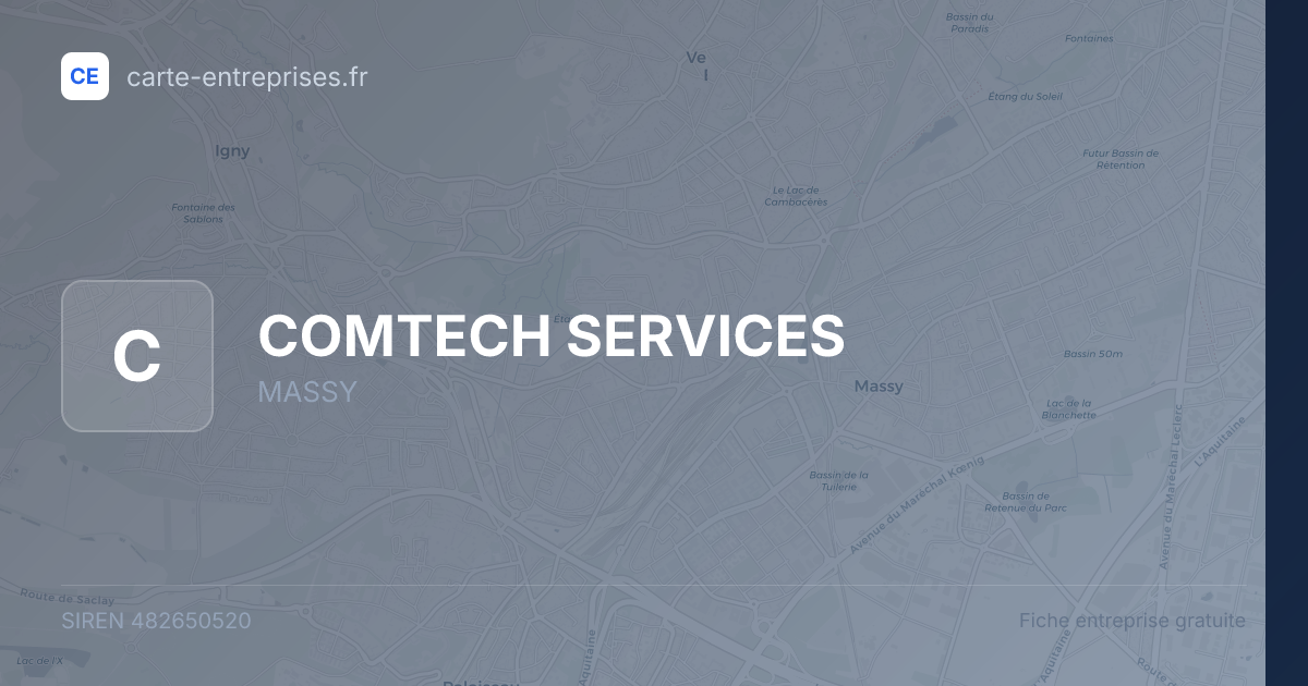 COMTECH SERVICES — 482650520 — fiche entreprise