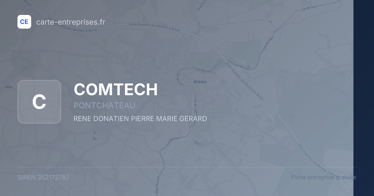 COMTECH — 352172787 — fiche entreprise