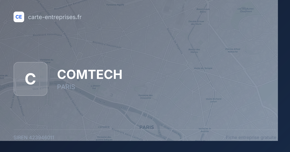 COMTECH — 423946011 — fiche entreprise