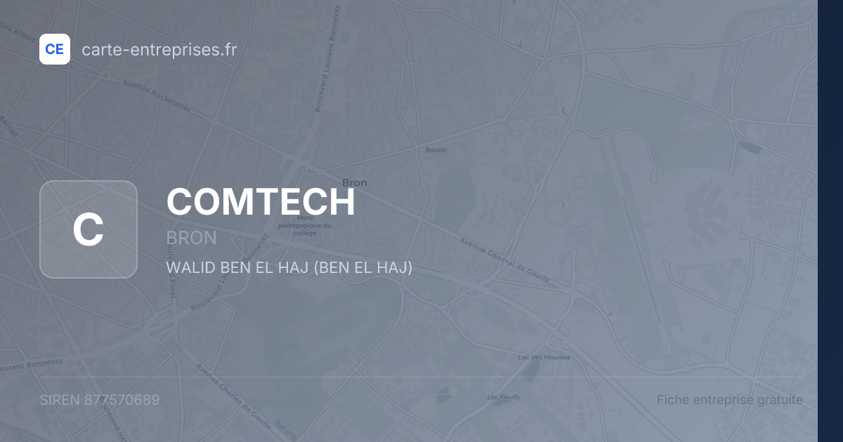 COMTECH — 877570689 — fiche entreprise