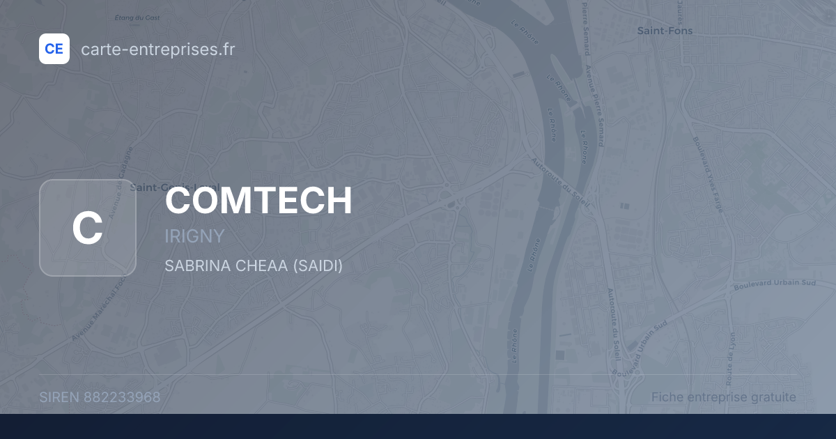 COMTECH — 882233968 — fiche entreprise