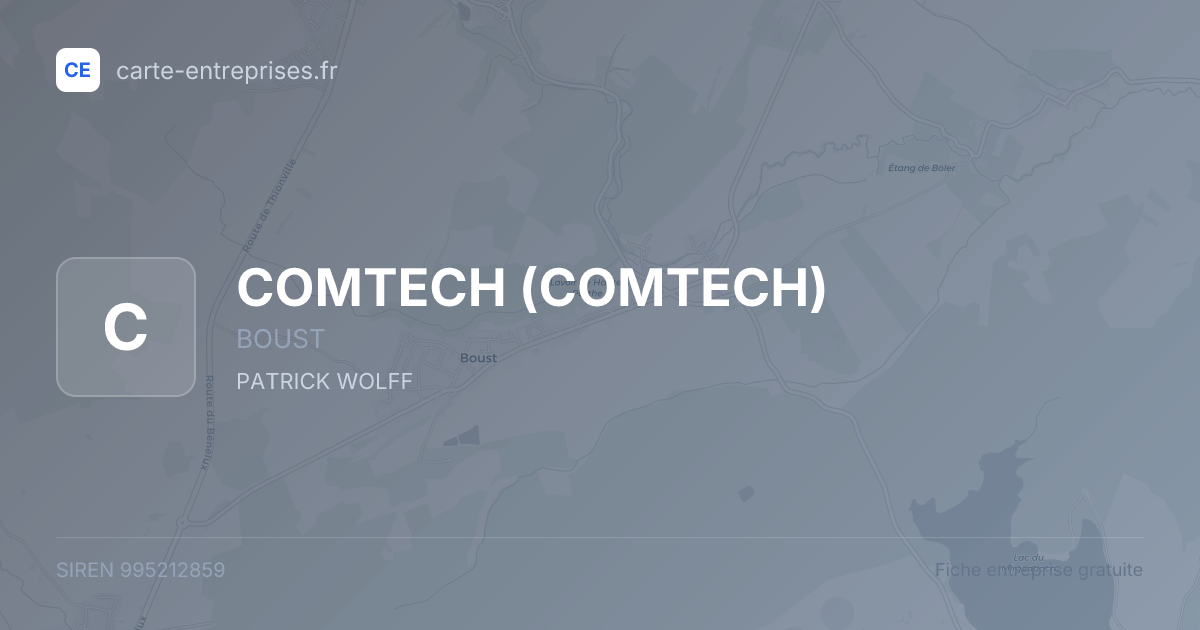 COMTECH — 995212859 — fiche entreprise