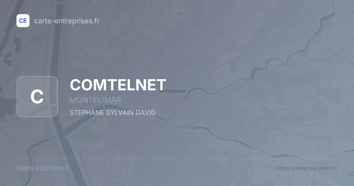 COMTELNET — 428732002 — fiche entreprise