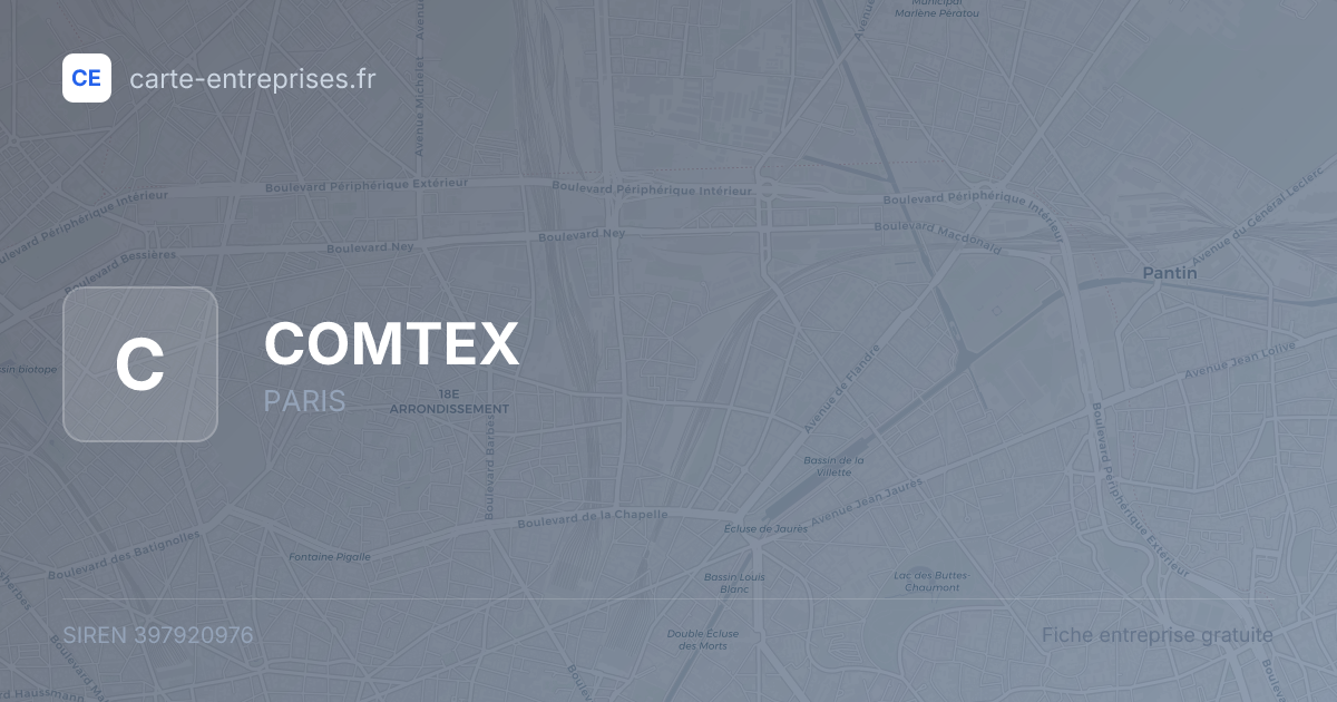 COMTEX — 397920976 — fiche entreprise