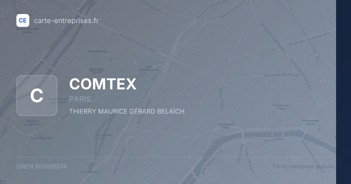 COMTEX — 950866574 — fiche entreprise