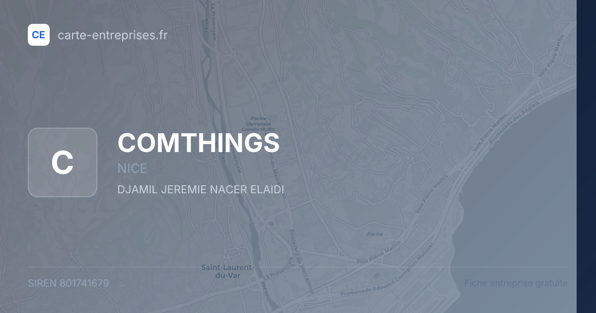 COMTHINGS — 801741679 — fiche entreprise