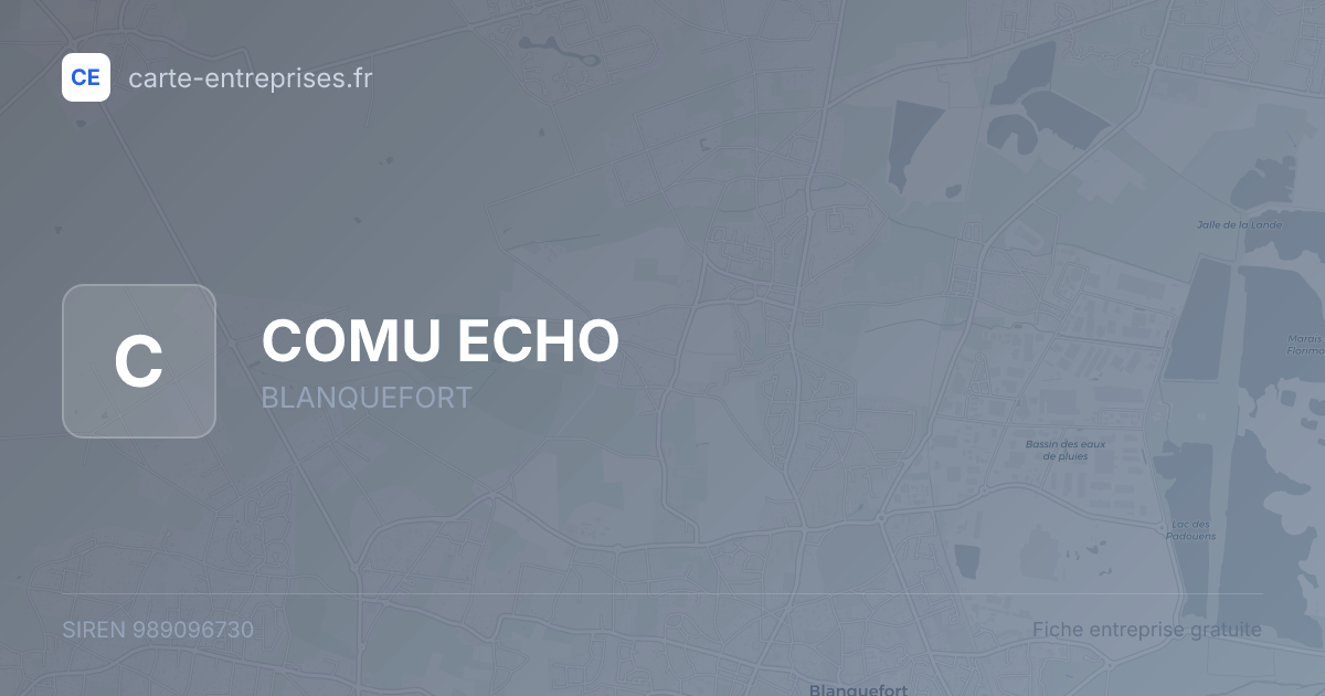 COMU ECHO — 989096730 — fiche entreprise