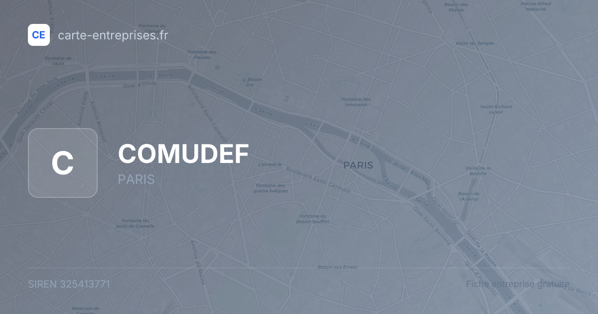 COMUDEF — 325413771 — fiche entreprise