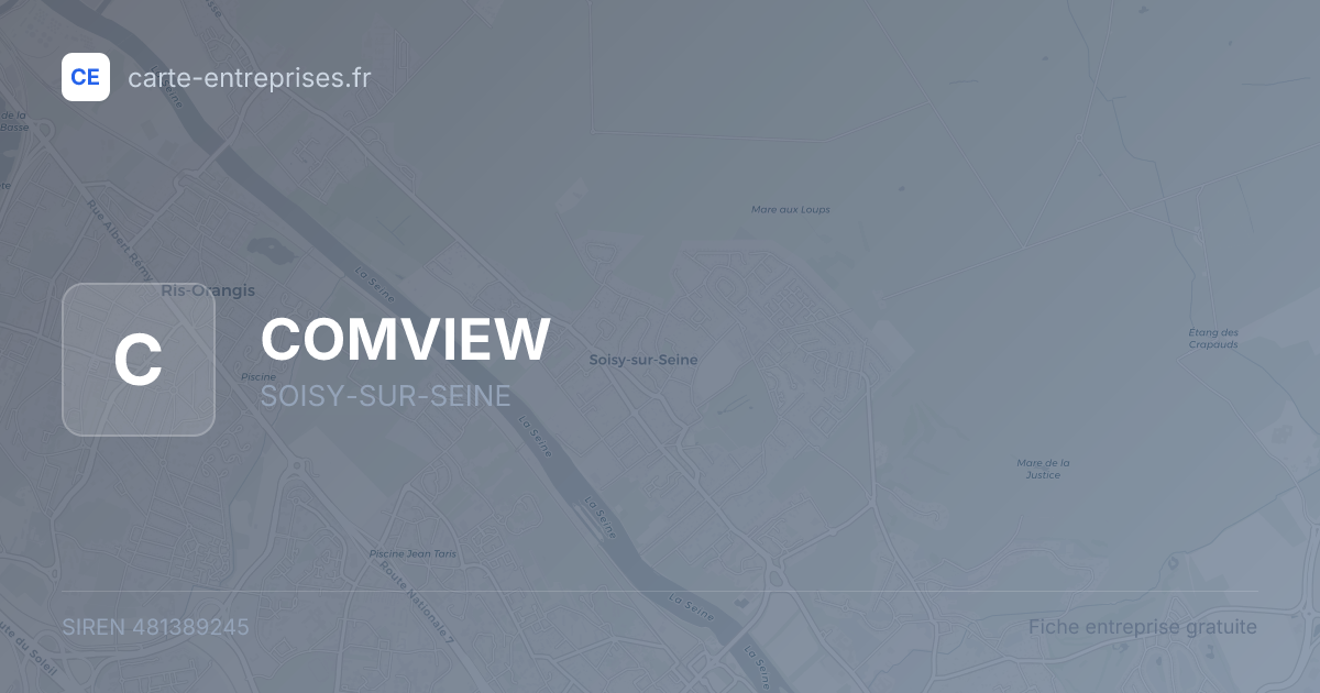 COMVIEW — 481389245 — fiche entreprise