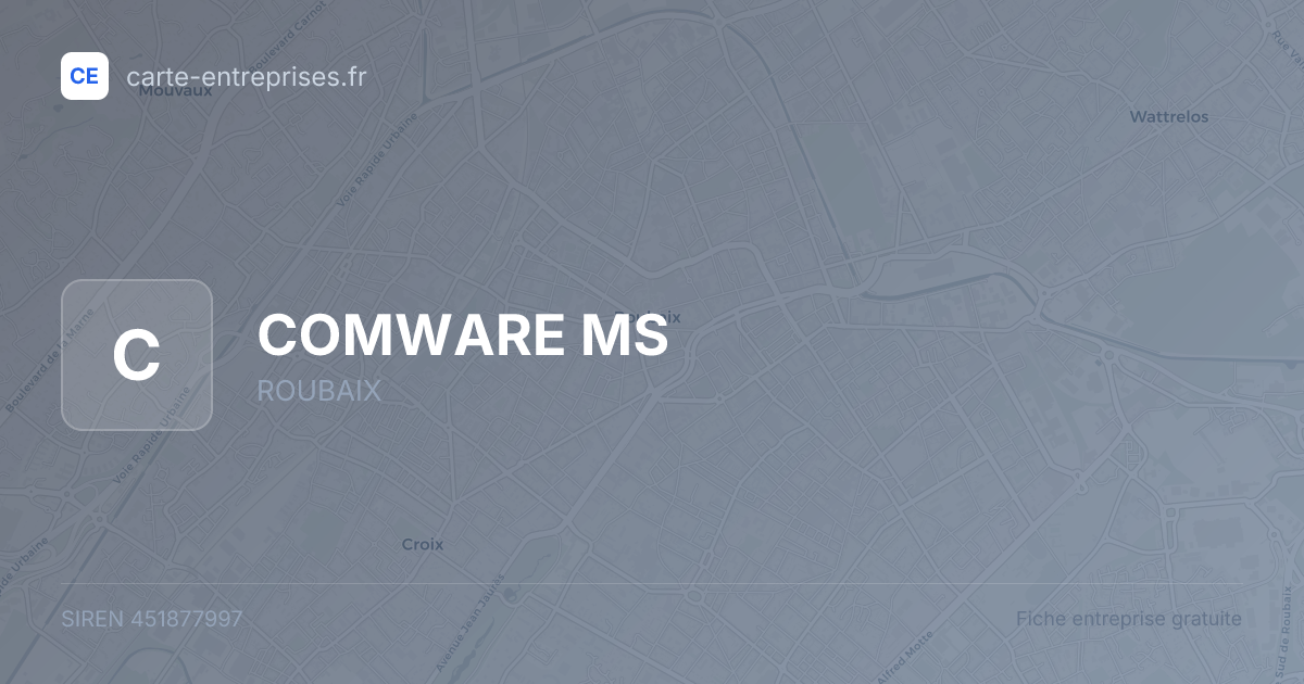 COMWARE MS — 451877997 — fiche entreprise