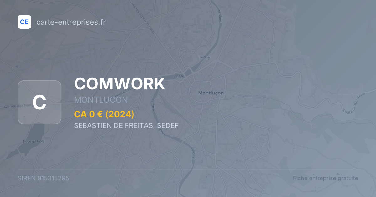 COMWORK — 915315295 — fiche entreprise