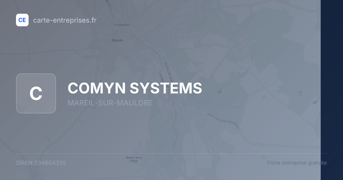 COMYN SYSTEMS — 534604335 — fiche entreprise
