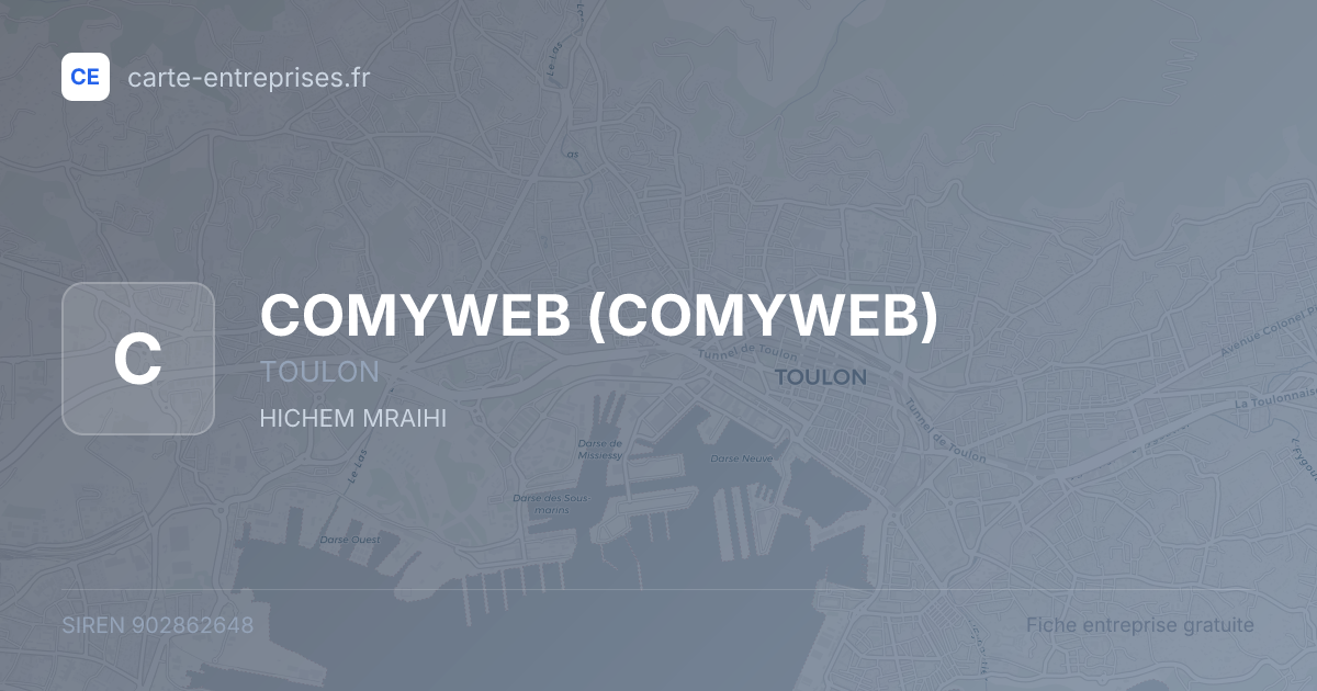 COMYWEB — 902862648 — fiche entreprise