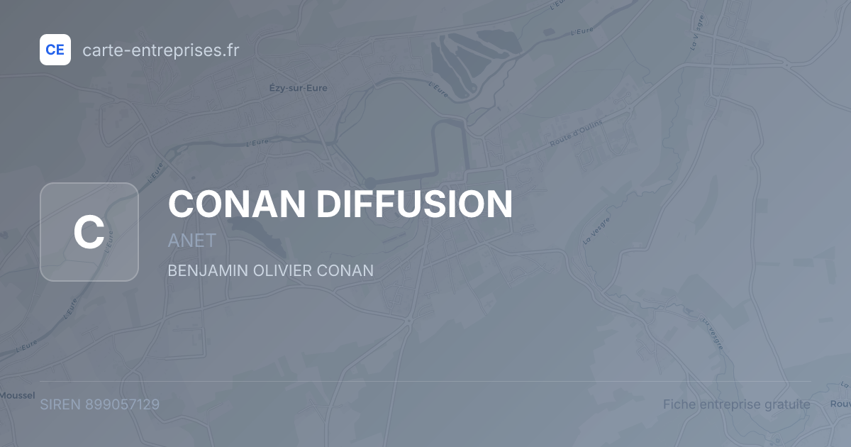 CONAN DIFFUSION — 899057129 — fiche entreprise