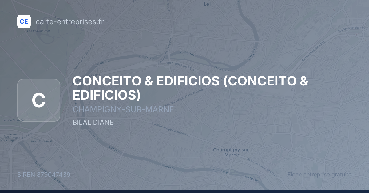 CONCEITO & EDIFICIOS — 879047439 — fiche entreprise