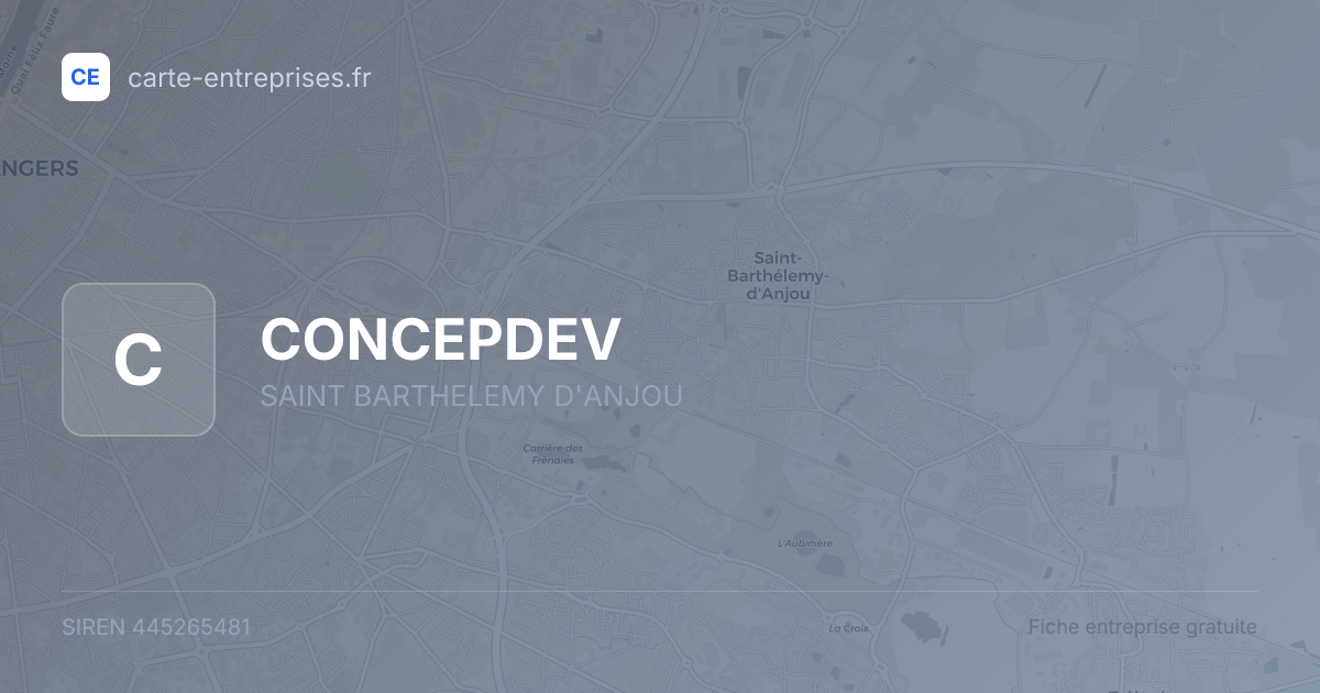 CONCEPDEV — 445265481 — fiche entreprise